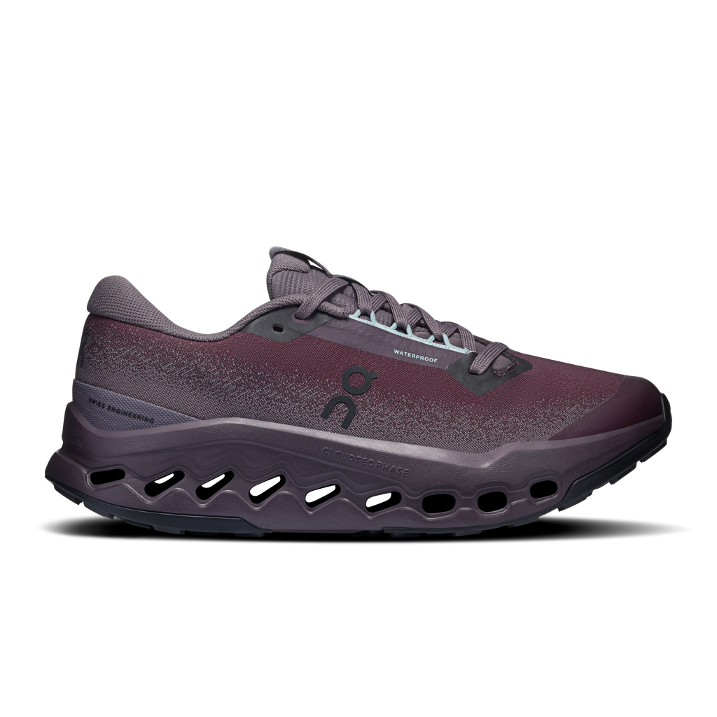 ON Women's Cloudsurfer Trail 2 WP - Urchin Pebble