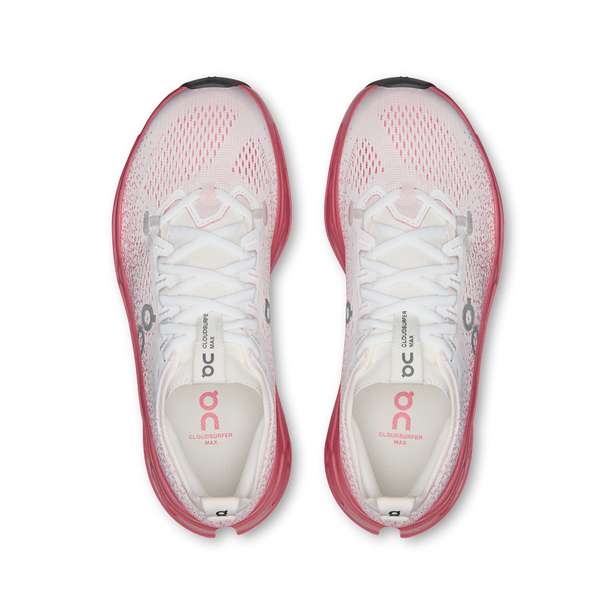 ON Women's Cloudsurfer Max - White Camellia